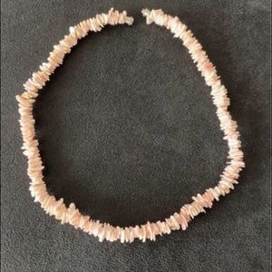 Tahitian pink coral necklace
